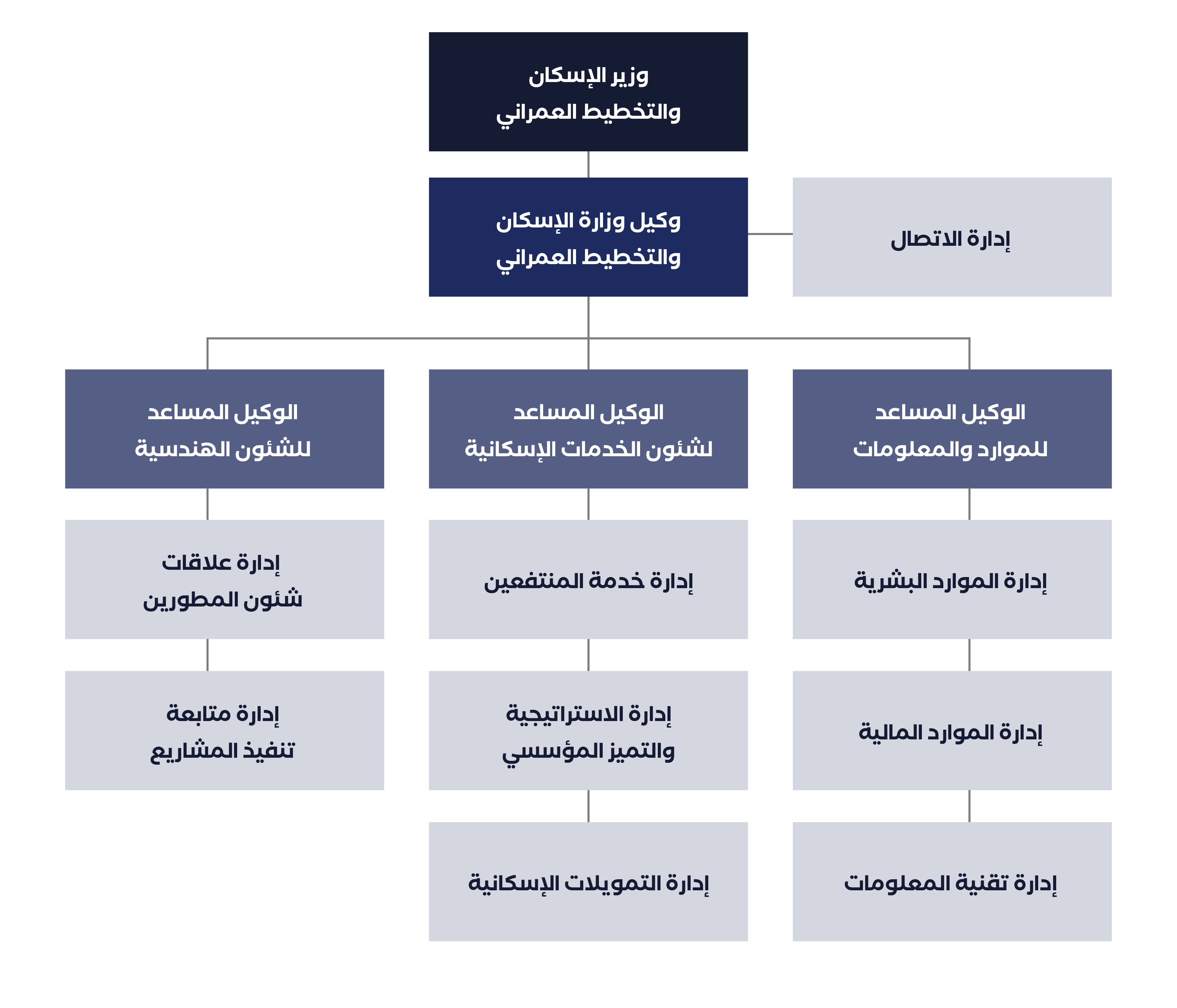 الهيكل التنظيمي