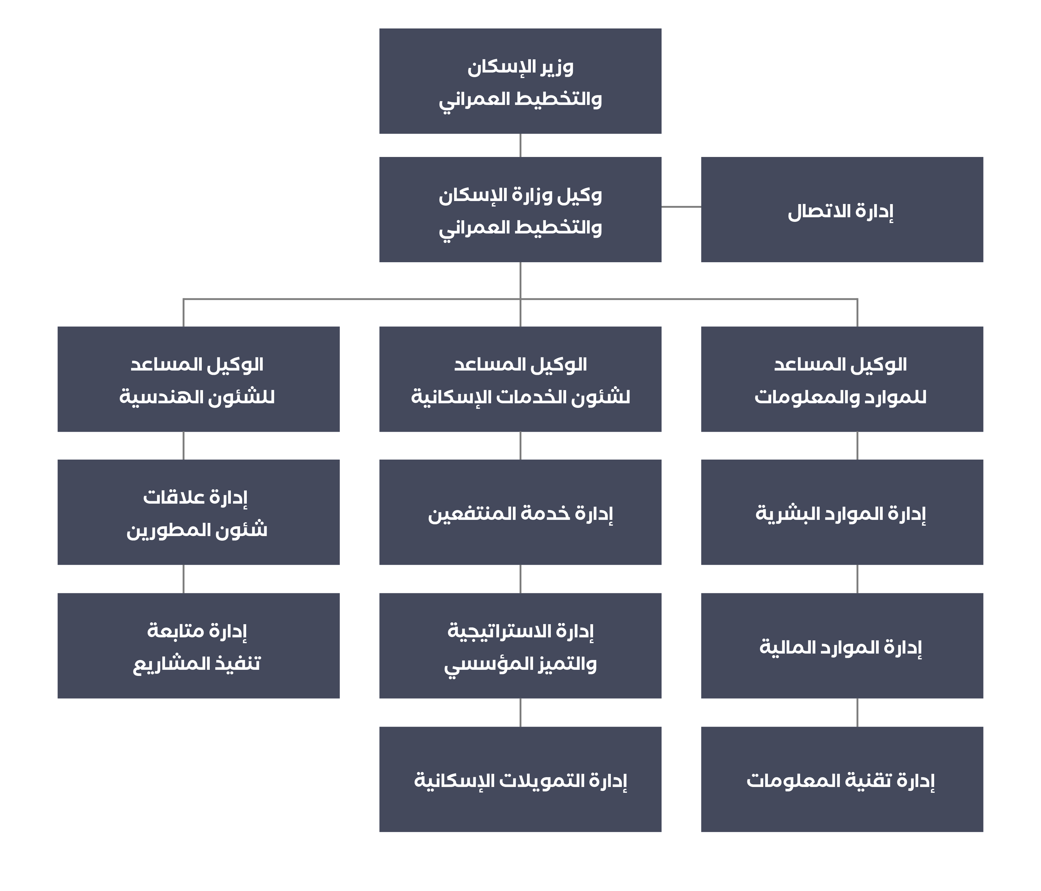 الهيكل التنظيمي